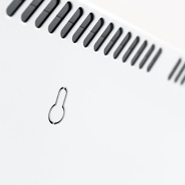 Den stationære - hvidt metalcover